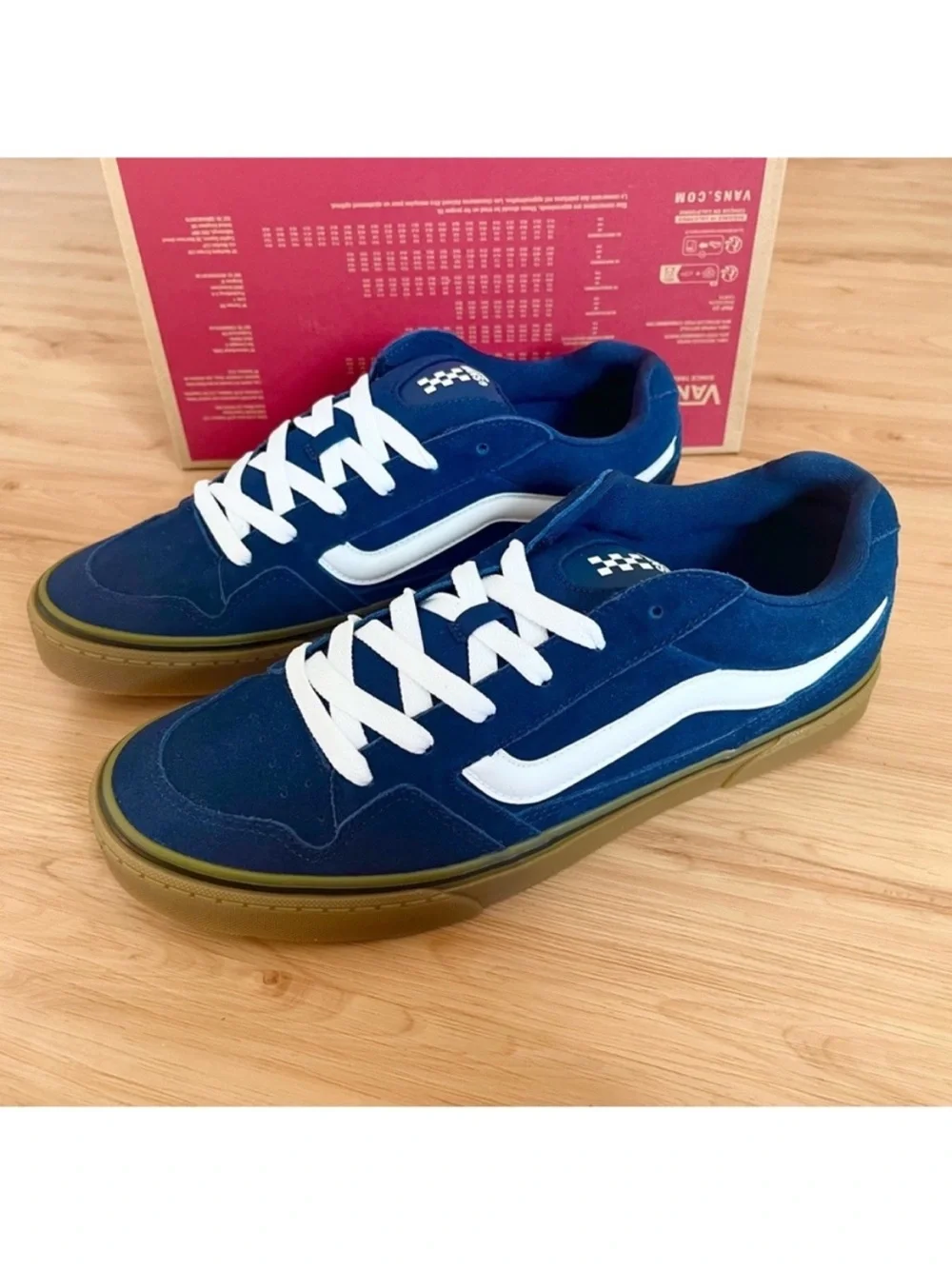 Vans Caldrone Suede Dress Blues Gum Mens 12.0 US